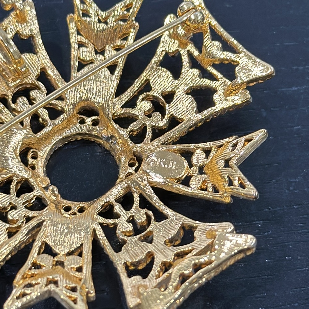 Kenneth Jay Lane Vintage Antique Brooch Pin - Picture 6 of 6